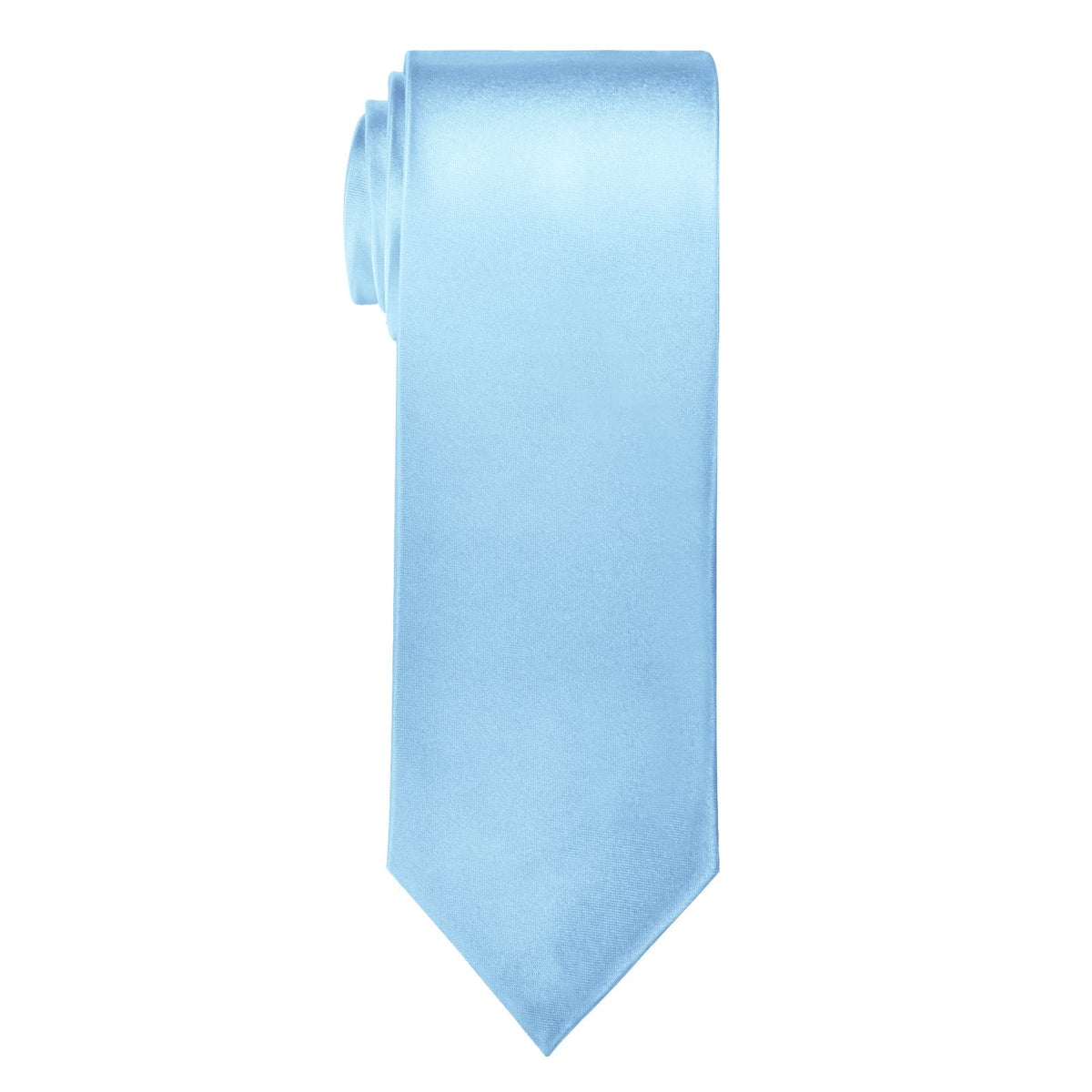 URAQT Men Solid Satin Necktie, 8cm Classic Formal Tie