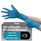Ansell Microflex 93-732 Disposable Gloves, Black, Size XL, 100 Pcs