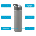 Smash Stainless Steel Water Bottle 750ml - Black