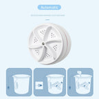 Mini Dishwasher & Washing Machine, Portable Usb Sink Washing Machine, White