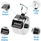 tally counter, 4-digit clicker counter, Metal hand tally counters clicker for counting, golf scoring