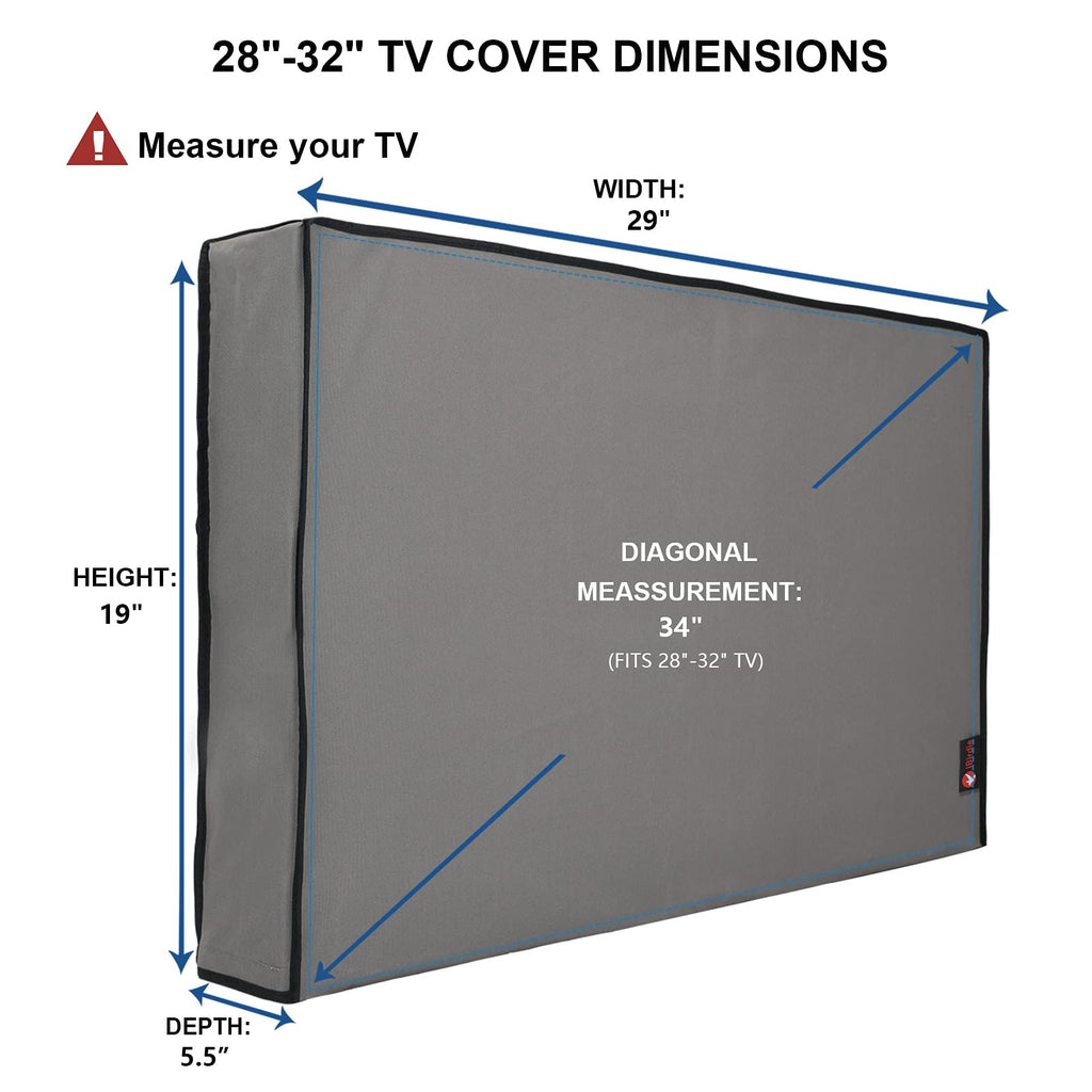 iBirdie Outdoor TV Cover 52 to 55 inch Weatherproof and Waterproof