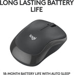 Logitech M240 Silent Bluetooth Mouse, Wireless, Compact