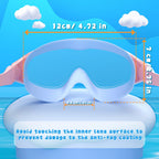 COOLOO Kids Swimming Goggles for Age 3-15, 2 Pack Anti Fog Kids Goggles