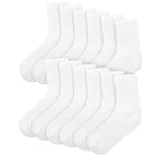 A2Z 4 Kids Boys Girls Cotton Rich Plain Ankle School Socks 6 Pack Age 2-14