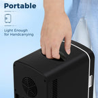Antarctic Star Compact Refrigerator, Portable Mini Fridge, Skin Care 4L Capacity/6 Cans, for Bedroom, Car, Office & Dorm, Small Cooler for Cosmetics, Beverage and Food, White