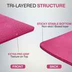 XN8 Sports Yoga Mat 10mm & 15mm Thick NBR Exercise Mat with Carry Strap