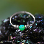 Ultra Thin Opal Nose Ring