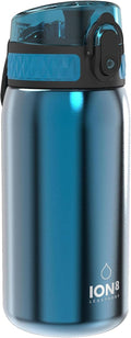 ION8 Lightweight Steel Kids Water Bottle, 400ml/13oz, Blue