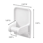 Command Medium Designer Hooks, 6 White Hooks and 9 Adhesive Strips