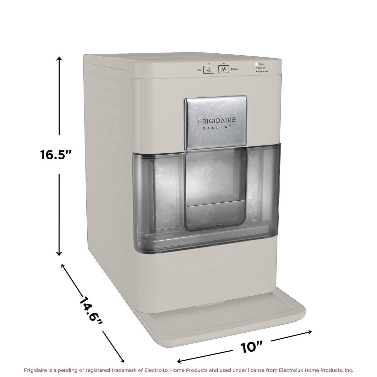 Frigidaire, 26 lb per day, Countertop Bullet Ice Maker, Stainless Steel