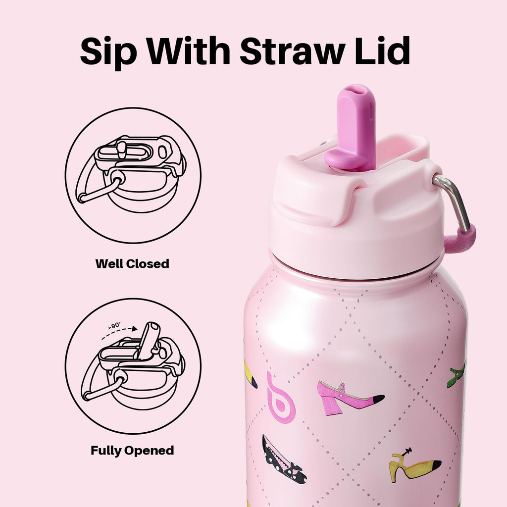 BOTTLE BOTTLE Stainless Steel Bottle with Straw and Pill Box