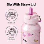BOTTLE BOTTLE Stainless Steel Bottle with Straw and Pill Box