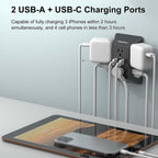 Multi Plug Wall Outlet Night Light, POWRUI 6 Outlet Extender & 3 USB Ports