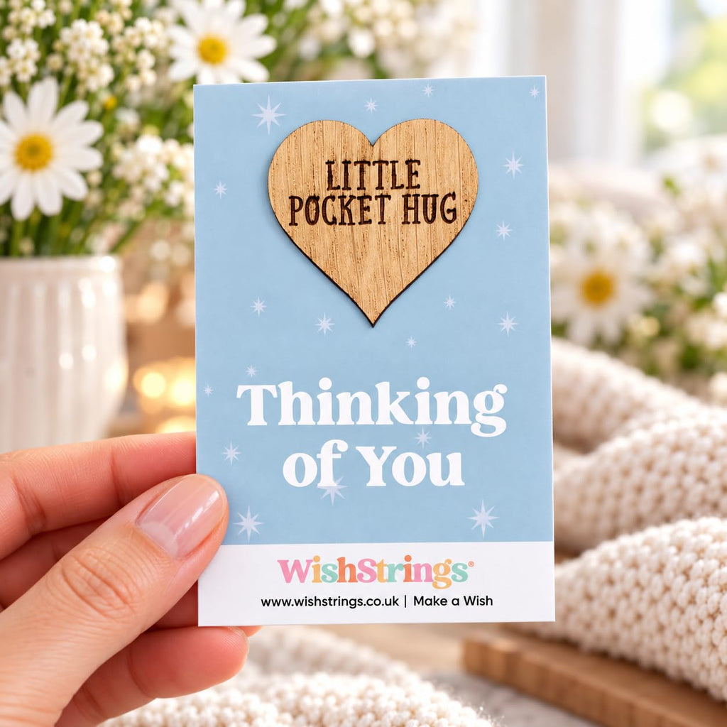 WishStrings Pocket Hug, Little Hug Gifts, Thinking of You Card