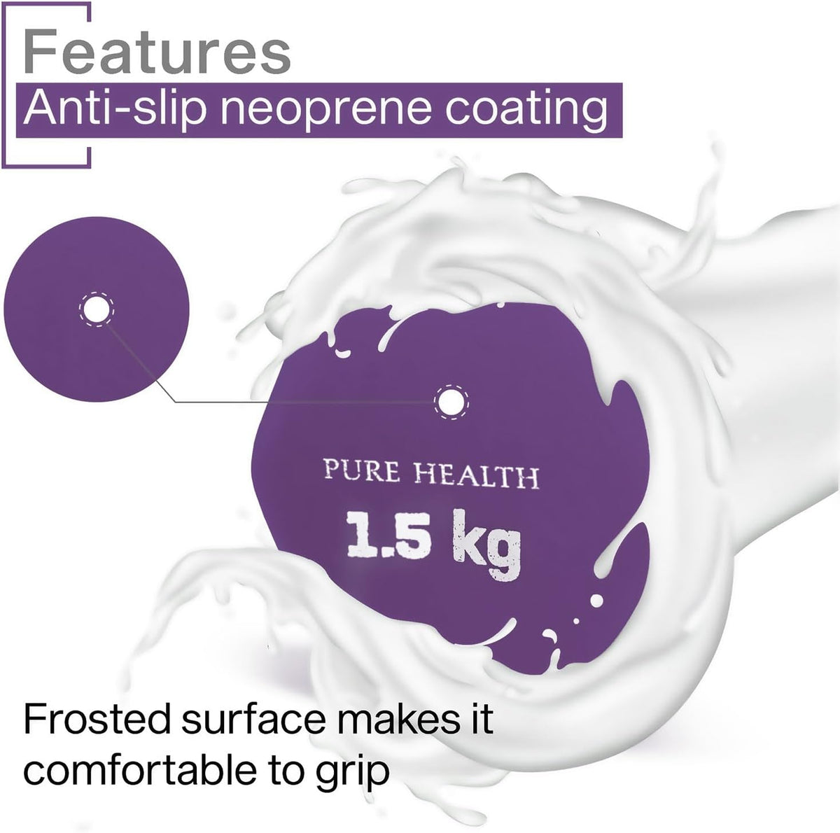 Neoprene Dumbbell Hand Weights Pair Home Exercise for Women Men Arm Pilates Dumbbells in 1kg 1.5kg 2kg 3kg 4kg 5kg 8kg 10kg Set