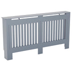 Vida Designs Chelsea Radiator Cover White - Medium - Modern Vertical Slat Design For Optimal Heat Circulation - H82xW111xD19cm - Painted MDF Cabinet Ideal For Living Room & Hallway