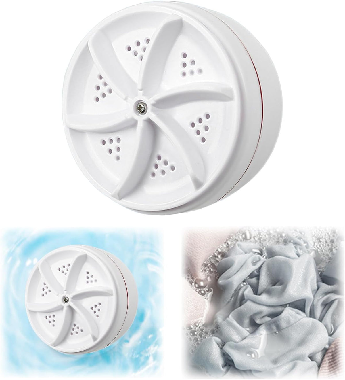 Mini Dishwasher & Washing Machine, Portable Usb Sink Washing Machine, White