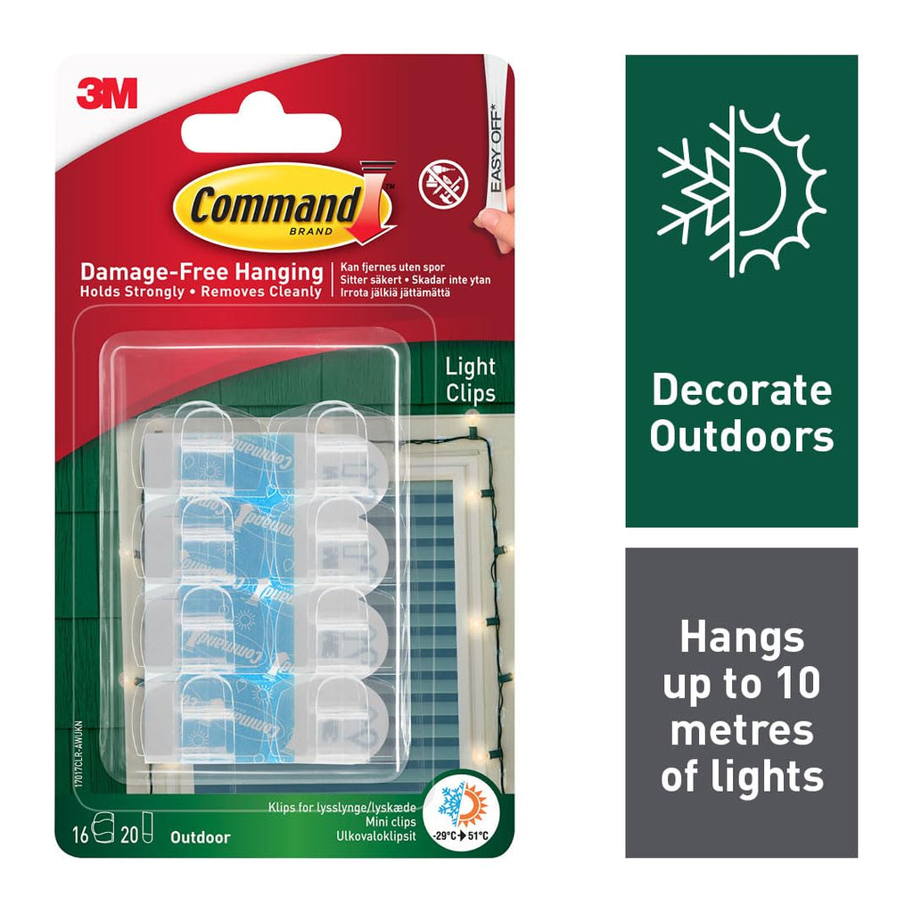 Command Clear Refill Strips Mini 40Strips/PK/ 12PK/CS