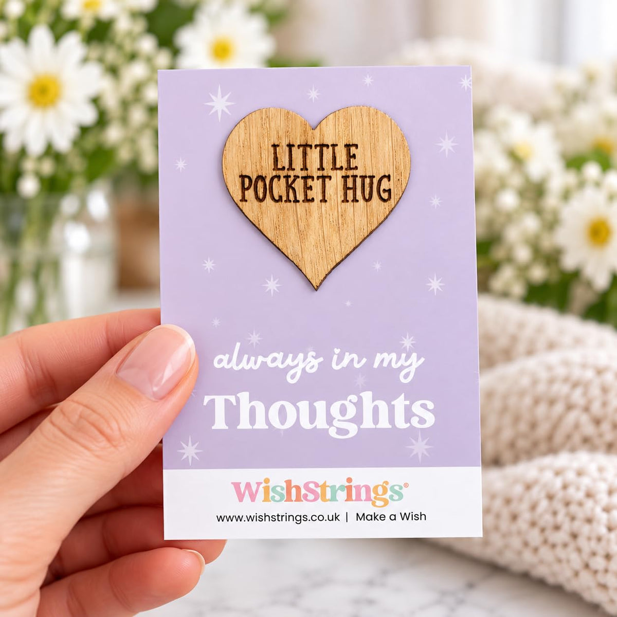 WishStrings Pocket Hug, Little Hug Gifts, Thinking of You Card