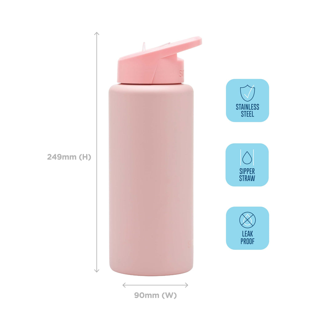 Smash Stainless Steel Water Bottle 750ml - Black