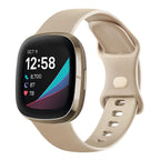 AK Straps for Fitbit Sense 2/Fitbit Sense/Fitbit Versa 4/Fitbit Versa 3 Straps for Women Men,Silicone Sport Classic Soft Replacement Straps Compatible with Fitbit Versa 3/Versa 4/Sense/Sense 2