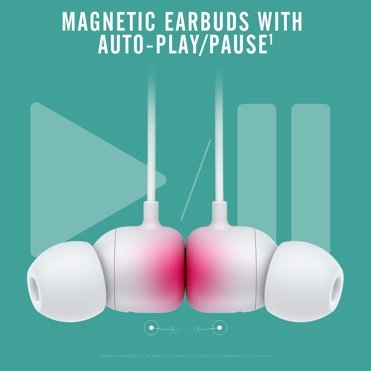 Beats Flex Wireless Earbuds - Apple W1 Headphone Chip, Magnetic Earphones, Class 1 Bluetooth, 12 Hours of Listening Time, Built-in Microphone - Yuzu Yellow
