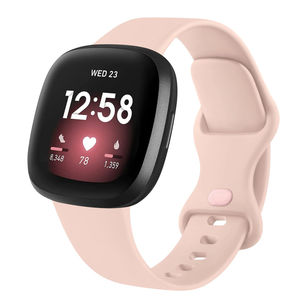 AK Straps for Fitbit Sense 2/Fitbit Sense/Fitbit Versa 4/Fitbit Versa 3 Straps for Women Men,Silicone Sport Classic Soft Replacement Straps Compatible with Fitbit Versa 3/Versa 4/Sense/Sense 2