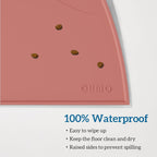 OHMO Silicone Cat Food Mat for Food&Water Bowls, 46x25cm, Honey