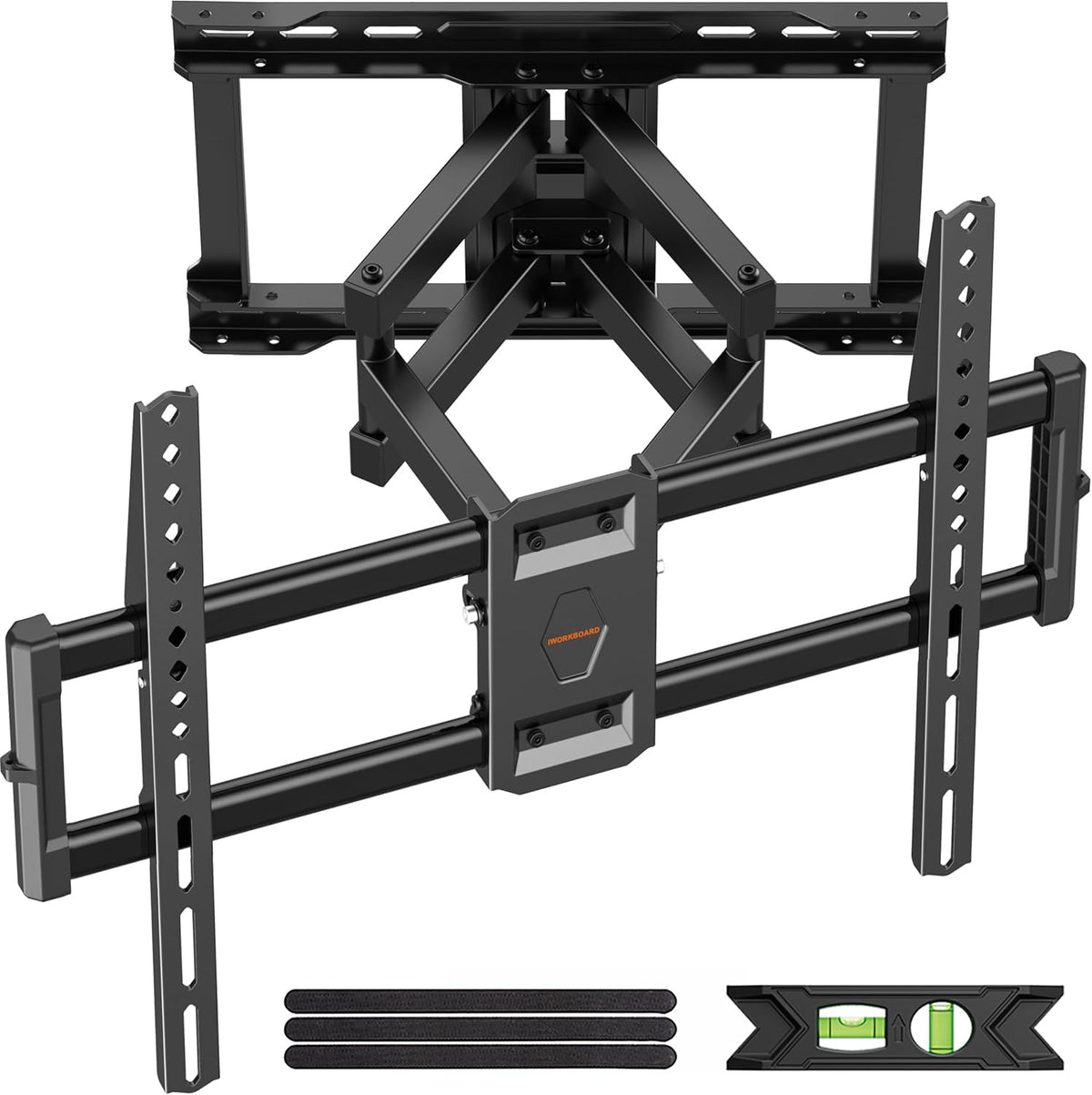 IWORKBOARD 55 65 75 85 inch Tilting TV Wall Mount for 32-90 '' TVs, Low Profile TV Mount Bracket, Safe Lock & Quick Release,Max VESA 600x400mm, 24 inch Studs,132 lbs, Fit Most 55+ 75+ 85+ 86 TVs