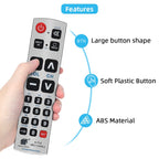 Seniors Elderly Big Button Universal Extra Large Remote Control UNOCAR