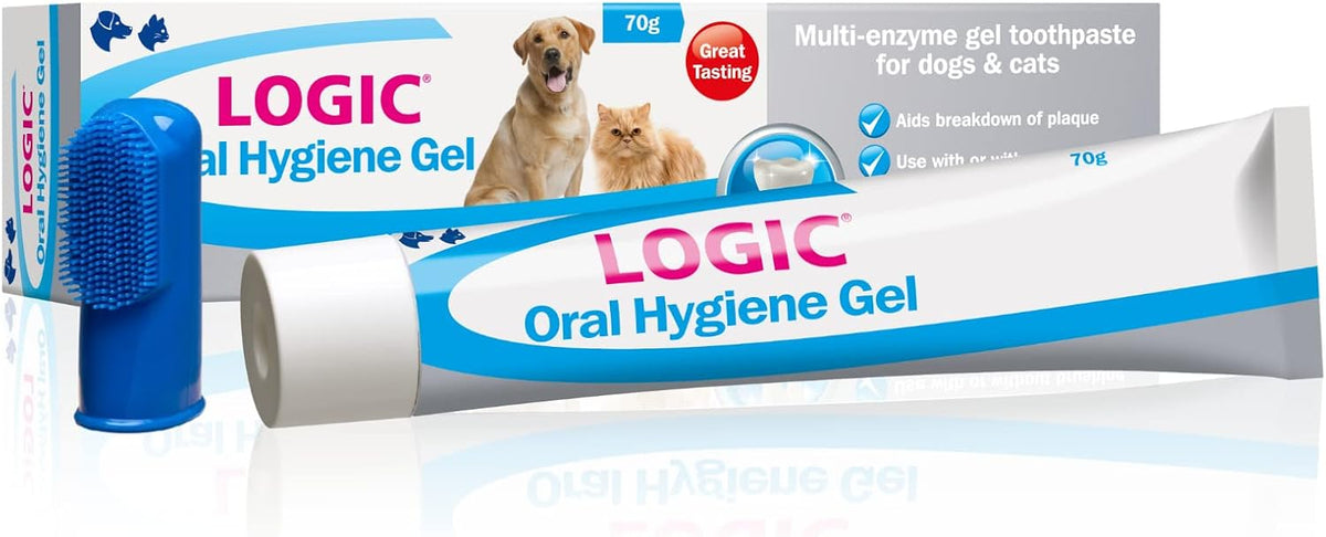 Logic Oral Hygiene Gel For Dogs & Cats, Cat Toothbrush And Paste, Logic Toothpaste For Dogs 70g