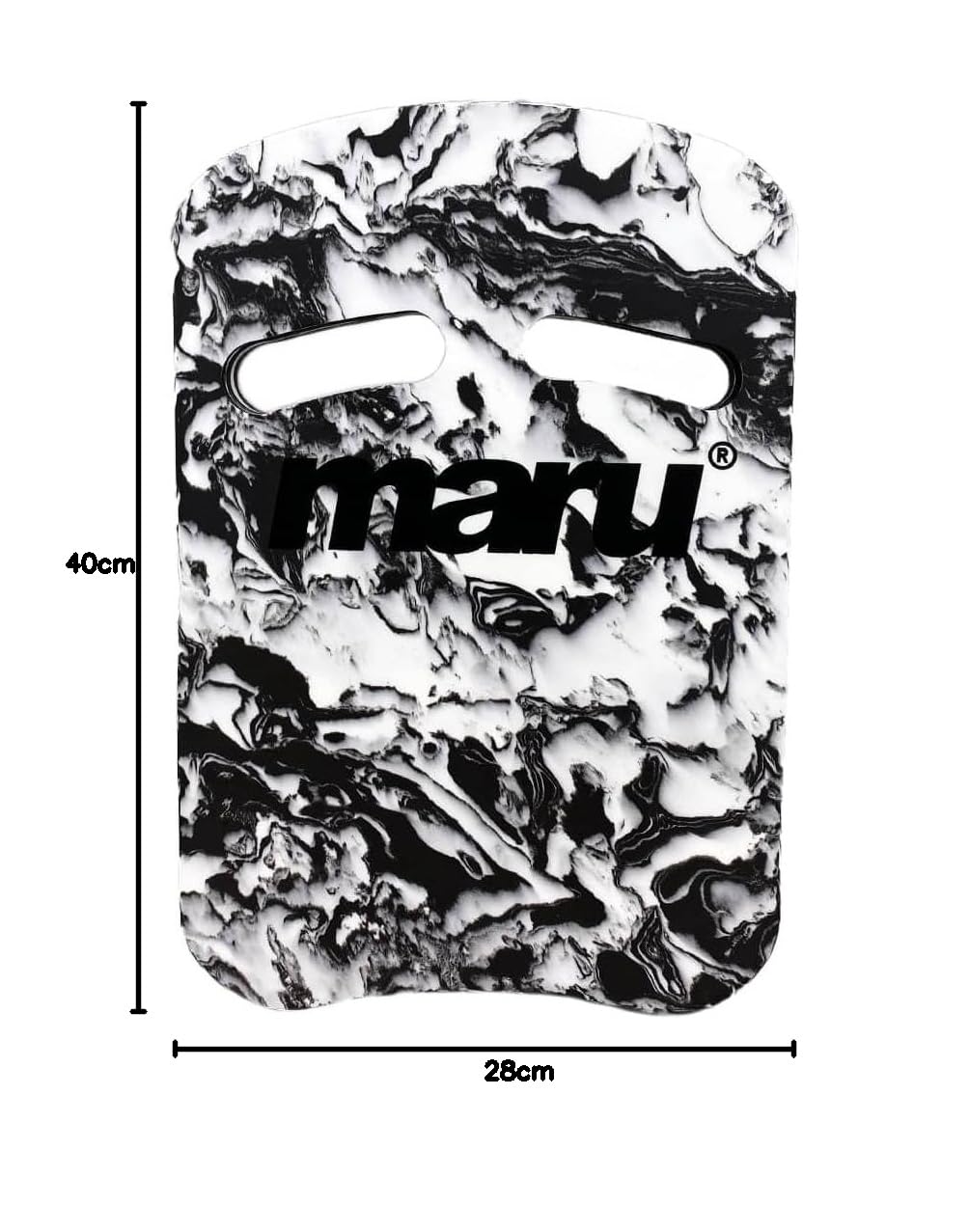 Maru Swimming Kickboard – Buoyant Foam Swim Float for Kick Strength & Technique – L42xW28cm – Easy-Grip, Non-Chafing Swimming Float for Children & Adults (6+) – Trusted by Coaches