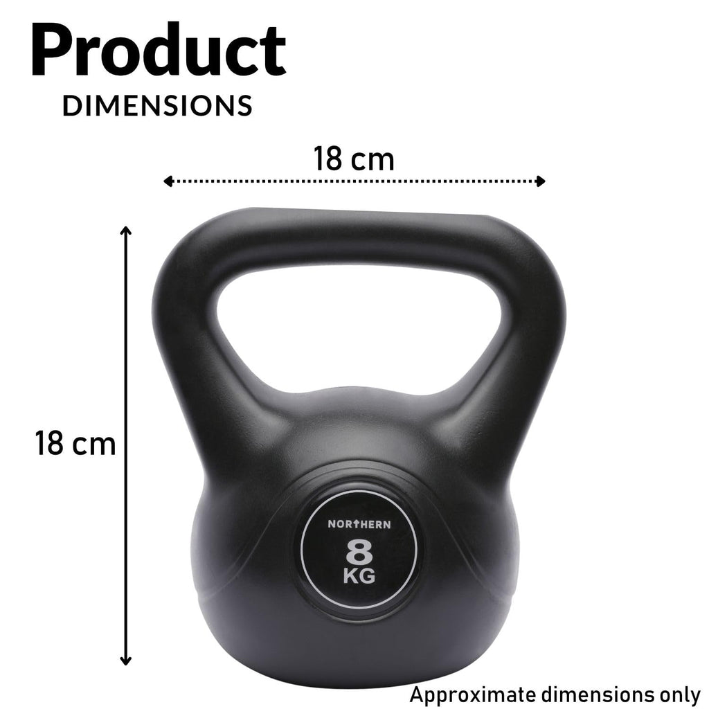 NORTHERN Vinyl Kettlebell 2kg-14kg - Strength Training Weight