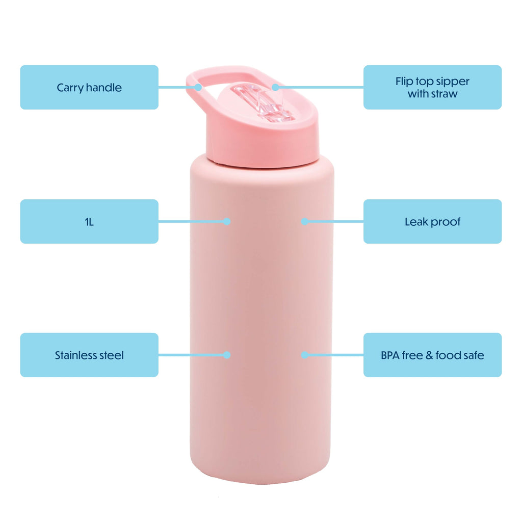 Smash Stainless Steel Water Bottle 750ml - Black