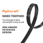 Rythcraft 12" Cable Zip Ties Heavy Duty, 200 LBS Test Tilted Tooth, 80 Pack