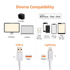 Amazon Basics USB to Lightning Cable, Nylon Braided Charger for iPhone 14 13 12 11 X iPad, 0.9 m, Silver