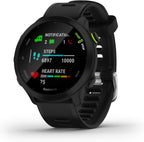 Garmin Forerunner 55 Easy to Use Lightweight GPS Running Smartwatch, Running and Training Guidance, Safety and Tracking Features included