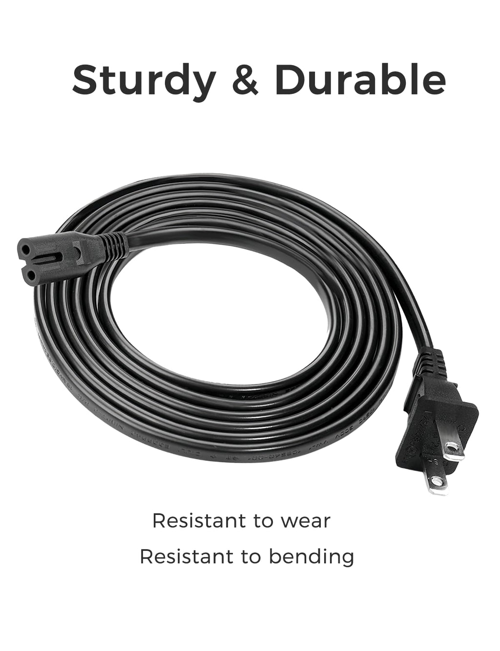 TPLTECH Power Cord for Xbox Series S/X, Xbox One S/X, PS5/PS4/PS3 Slim
