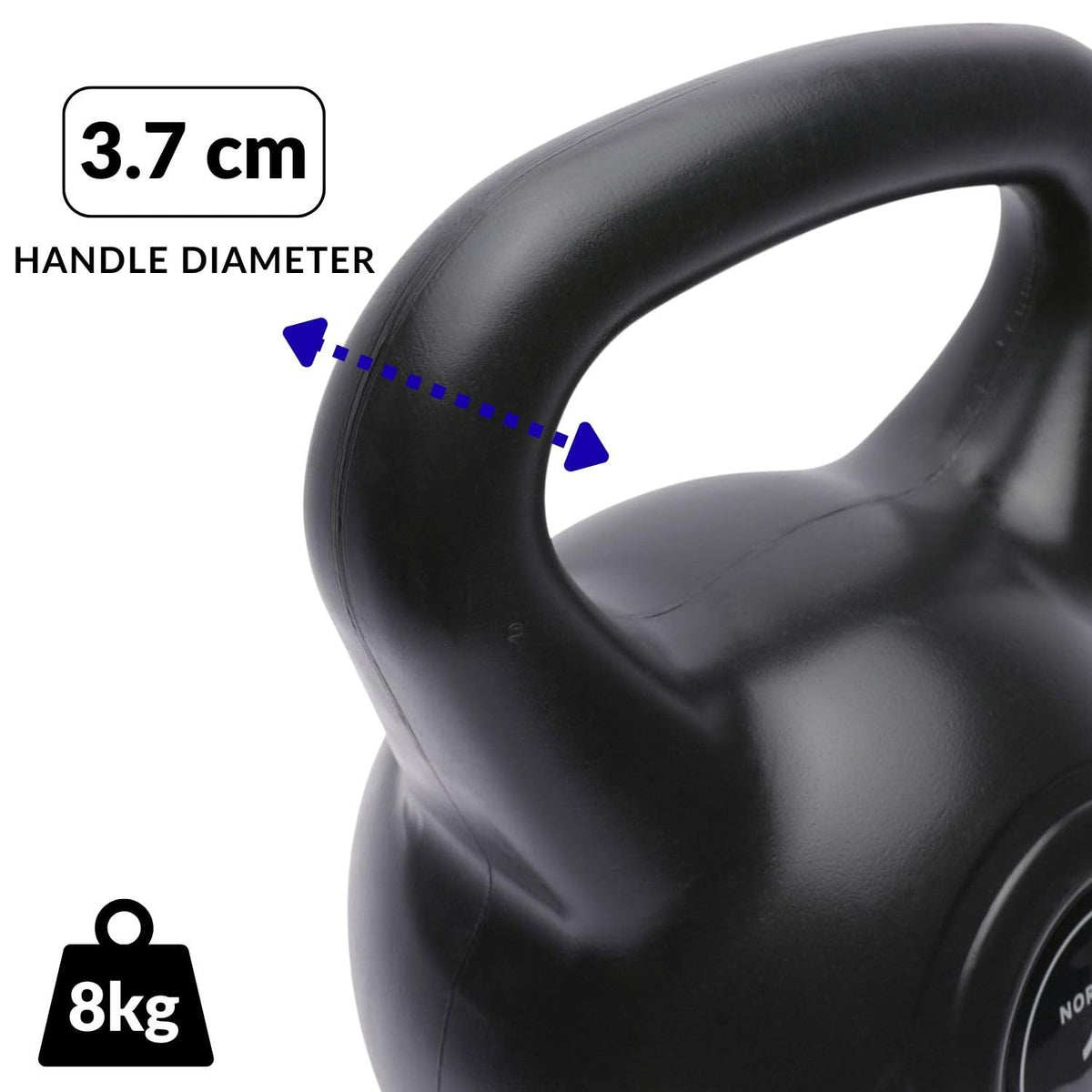 NORTHERN Vinyl Kettlebell 2kg-14kg - Strength Training Weight
