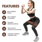 CFX Resistance Bands Set, Exercise Bands with Non-Slip Design for HIPS & Glutes, 3 Levels Workout Bands for Women and Men, Booty Bands for Home Fitness, Yoga, Pilates