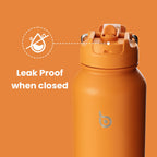 BOTTLE BOTTLE Stainless Steel Bottle with Straw and Pill Box