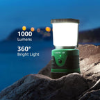 LE Camping Light Rechargeable, 1000lm Camping Lantern, Warm & Cool Light