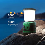 LE Camping Light Rechargeable, 1000lm Camping Lantern, Warm & Cool Light