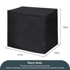 Commercial Ice Maker Cover, Universal Waterproof Shield for Appliances in Home, Garage and Office, Black
