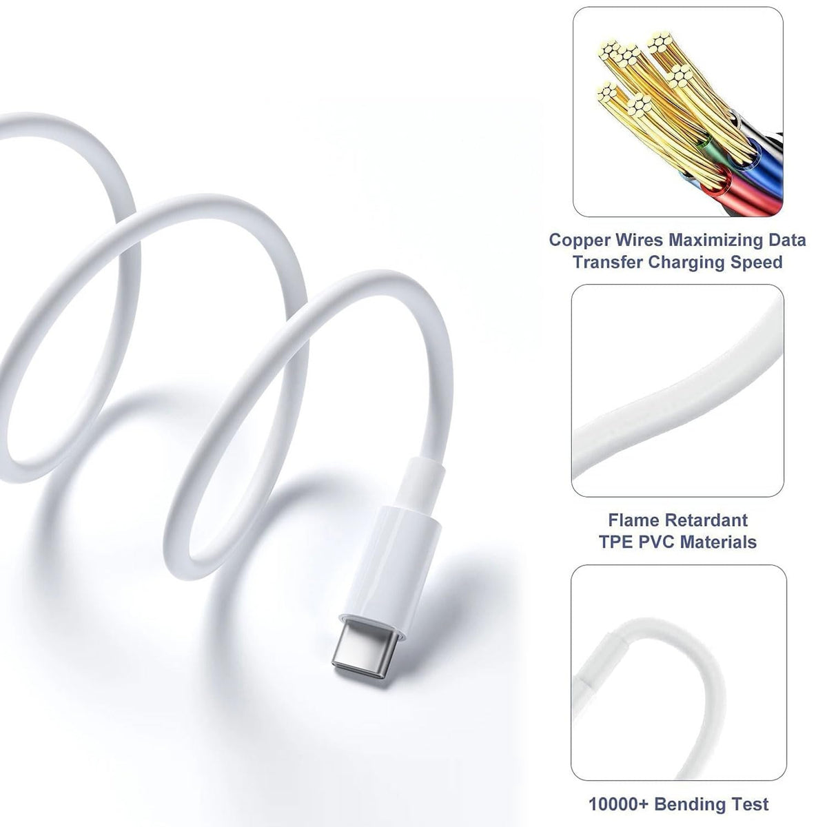 2m IPad Fast Charger Cable, USB C to USB Charging Cord for iPad A16 10.9 inch (10th/11th Gen),iPad Pro 12.9 in(3rd 4th 5th 6th),13/11 Inch(4/3/2/M4/M5) ,iPhone 15/16/17/18/Duo Car Carplay Cable Lead