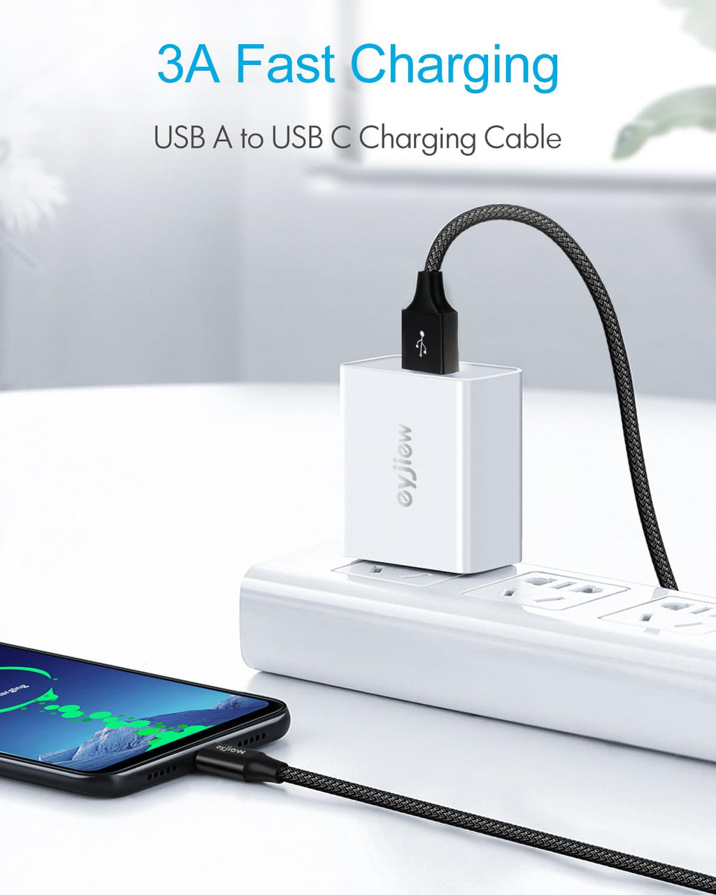 Extra Long USB C Cable 6m, USB to Type C Charger Cable Fast Charging Lead