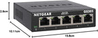 NETGEAR 5 Port Gigabit Network Switch, Unmanaged Ethernet Switch GS305