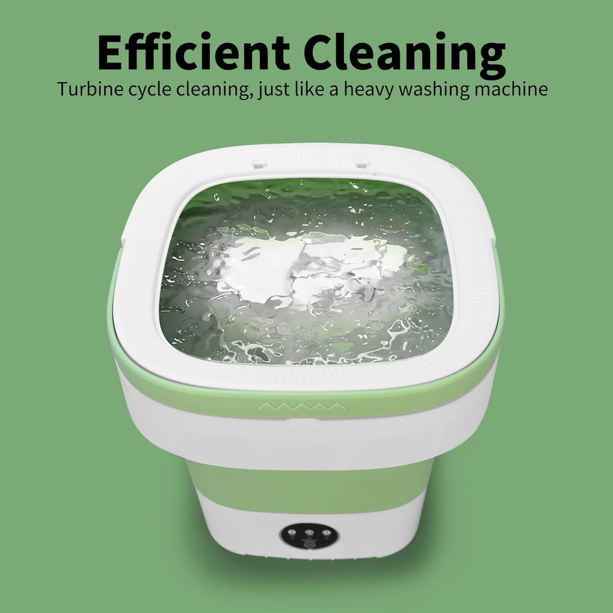 Portable Washing Machine, 20L Foldable Washer with Spin Basket, Upgraded 3 Modes Deep Cleaning for Baby Clothes, Underwear & Socks, fit for Hotel, Travel, Camping, Apartment & Dorm