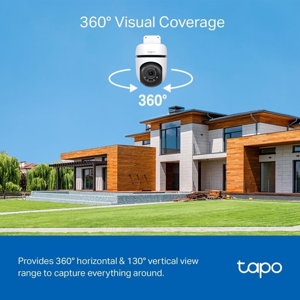 Tapo TC46 4K 8MP Pan/Tilt Outdoor Security Camera CCTV Camera